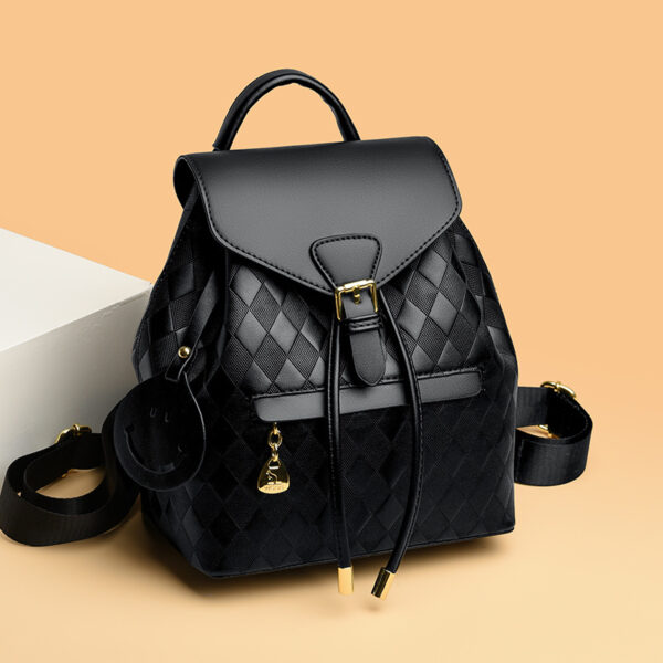 ⁦Female Backpack Casual Multifunction Women Leather Backpack Shoulder School Travel Back Pack⁩ - الصورة ⁦5⁩