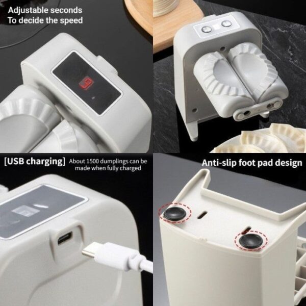 ⁦Electric Dumpling Artifact Automatic Easy Dumpling Maker Machine Kitchen Household⁩ - الصورة ⁦4⁩