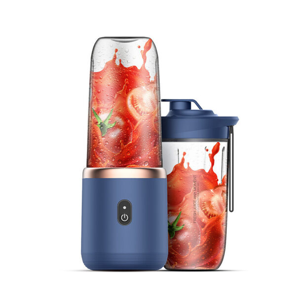 ⁦6blade Portable Blender Mini Juicer Cup Extractor Smoothie USB Charging Fruit Squeezer Blender Food Mixer Ice Crusher Portable Juicer Machine⁩ - الصورة ⁦10⁩