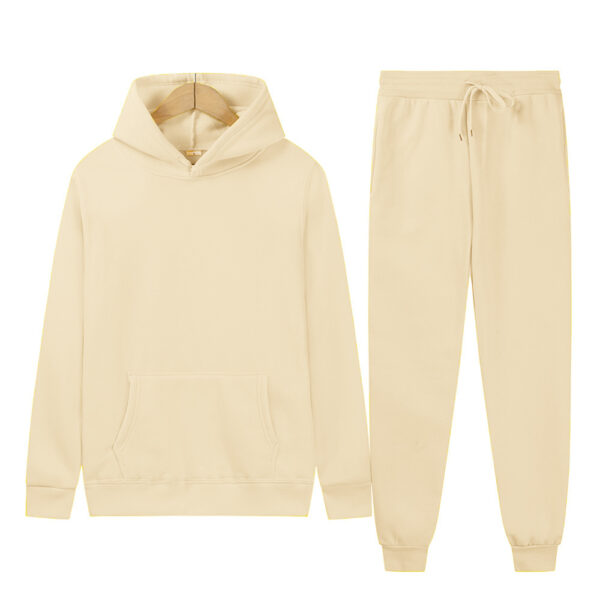 ⁦Men's Sport Suit Solid Color Light Board Fleece Warm⁩ - الصورة ⁦4⁩