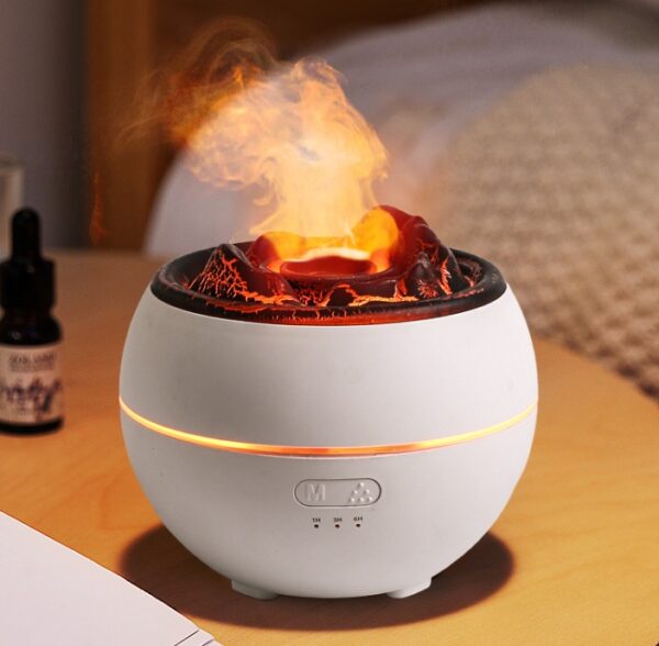 ⁦Flame Aroma Diffuser Household Desk Aromatherapy Humidifier⁩ - الصورة ⁦6⁩