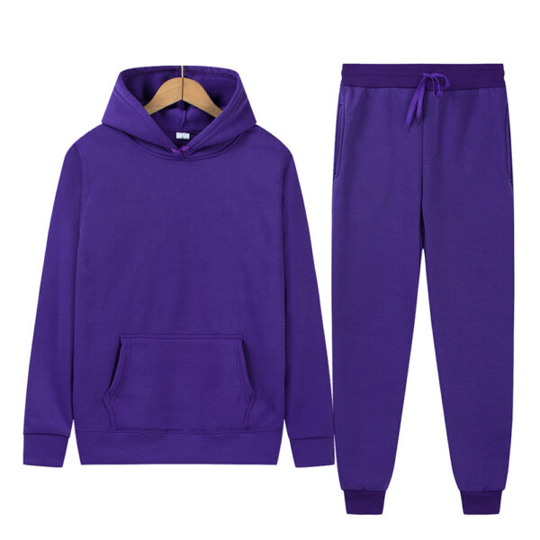 ⁦Men's Sport Suit Solid Color Light Board Fleece Warm⁩ - الصورة ⁦9⁩