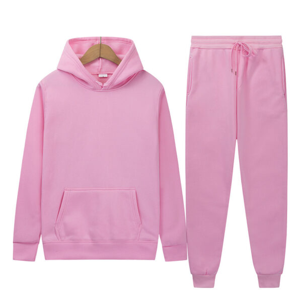 ⁦Men's Sport Suit Solid Color Light Board Fleece Warm⁩ - الصورة ⁦6⁩