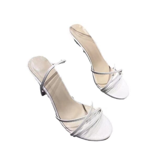 ⁦High Heel Sandals Women's Round Toe Strap Stiletto Heel⁩ - الصورة ⁦7⁩