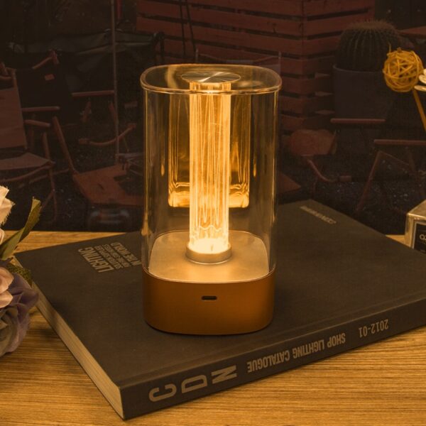 ⁦New LED Touch Atmosphere Light USB Charging Eye Protection Bedside Bedroom Lamp Bar Restaurant Garden Decoration Night Light Home Decor⁩ - الصورة ⁦10⁩