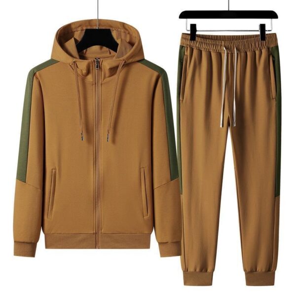 ⁦Morning Run Workout Autumn Men Leisure Set Hooded⁩ - الصورة ⁦5⁩
