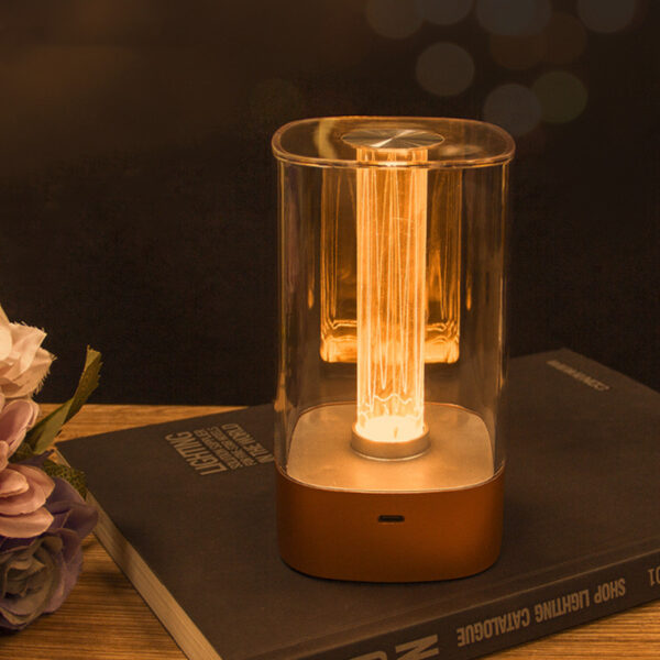 ⁦New LED Touch Atmosphere Light USB Charging Eye Protection Bedside Bedroom Lamp Bar Restaurant Garden Decoration Night Light Home Decor⁩ - الصورة ⁦9⁩