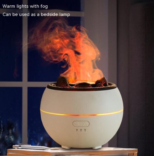 ⁦Flame Aroma Diffuser Household Desk Aromatherapy Humidifier⁩ - الصورة ⁦9⁩