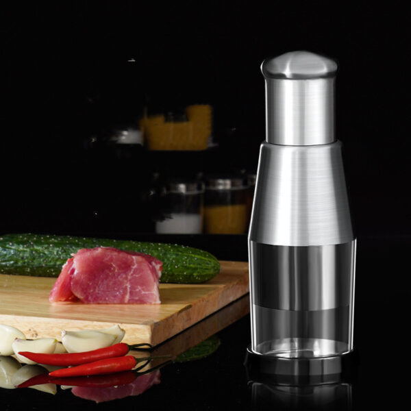 ⁦Garlic Crusher Onion Chopper Multipeler Vegetables Chopper Manual Garlic Press Machine Garlic Squeezer Kitchen Gadget⁩ - الصورة ⁦2⁩